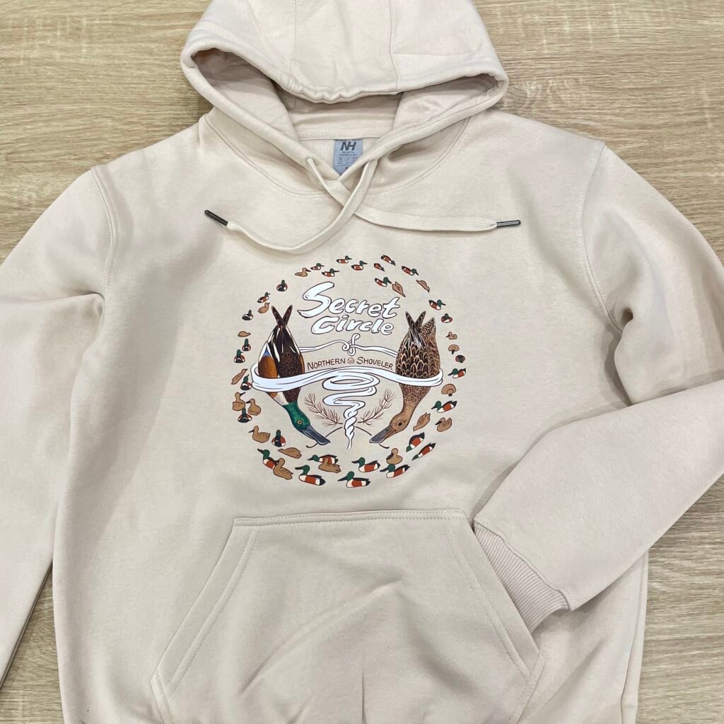 琵嘴鴨的神秘鴨圈卡其刷毛帽T