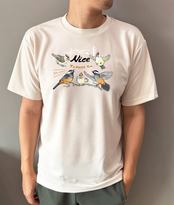新品預購-森林主打歌Nice to Meet You-冠羽畫眉＆白耳畫眉生態T恤