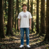 米色草鴞模特圖 特價出清款-假面蘋果專家草鴞-米色棉T